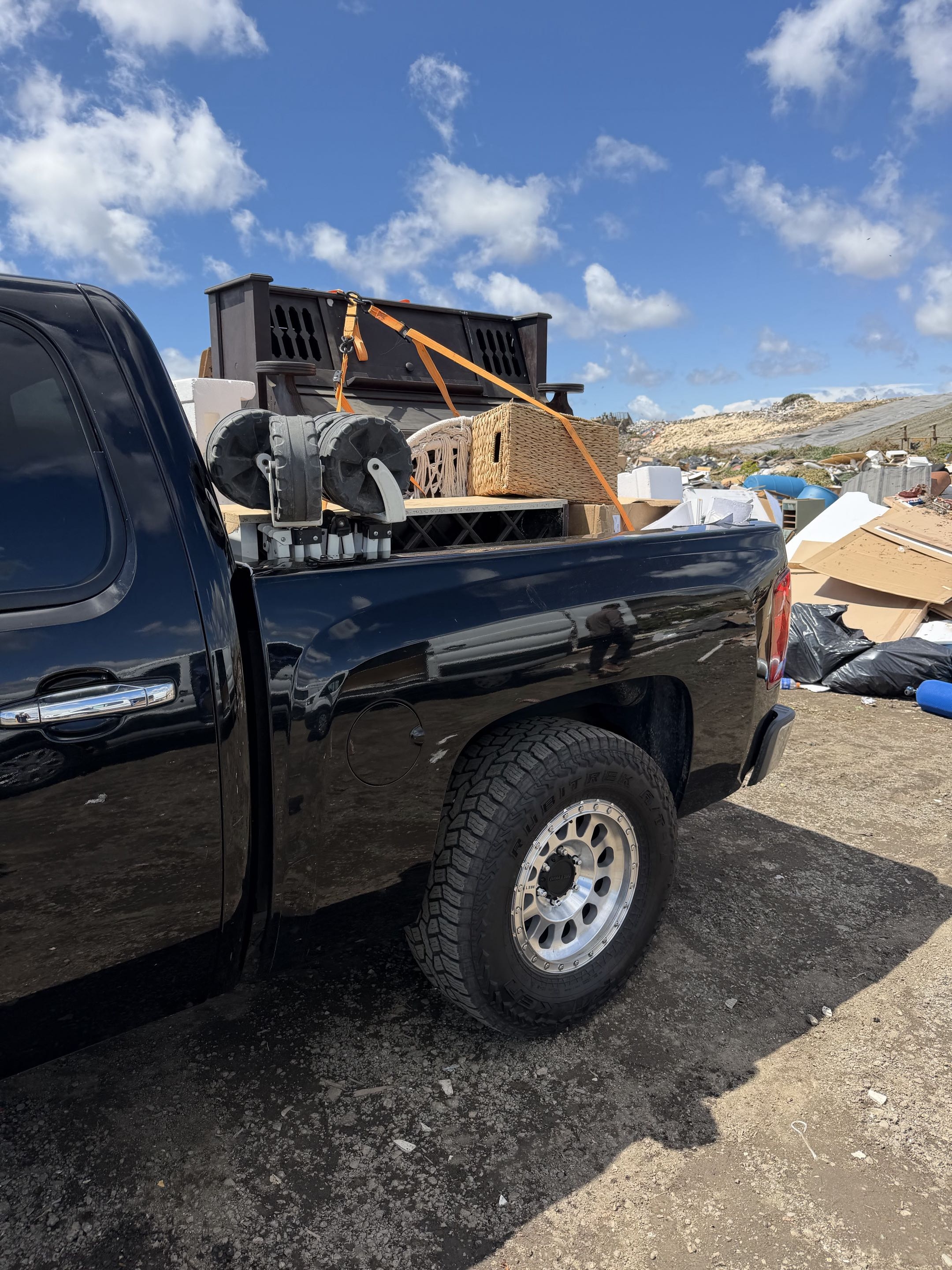 Full pickup load of junk hauled off in South Orange County